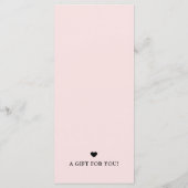 Chic modern cadeaubon voor bedrijven met logo (Achterkant)
