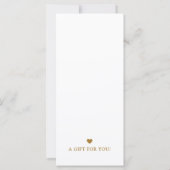 Chic modern cadeaubon voor bedrijven met logo (Achterkant)