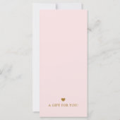 Chic modern cadeaubon voor bedrijven met logo (Achterkant)