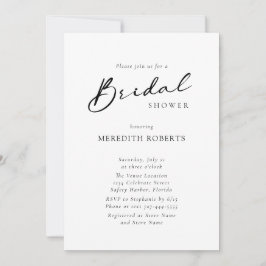 Chic Modern Calligraphy Simple Vrijgezellenfeest Kaart