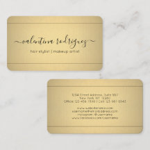 Chic Modern Calligraphy Zwart en Goud Faux Folie