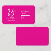 Chic & Modern Cattery Visitekaartje Custom Logo (Voorkant / Achterkant)