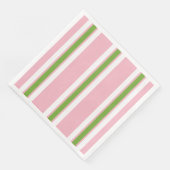 CHIC MODERN COOL GROEN/WITTE STREPEN OP ROZE SERVET (Hoek)