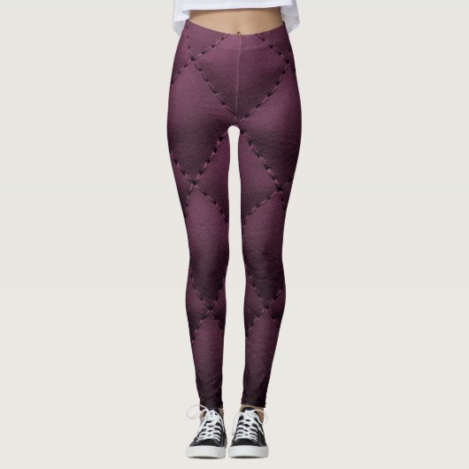 Chic Modern Cool Leather Elegant Leggings (Voorkant)