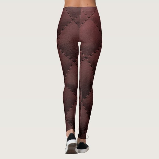 Chic Modern Cool Leather Elegant Leggings (Achterkant)