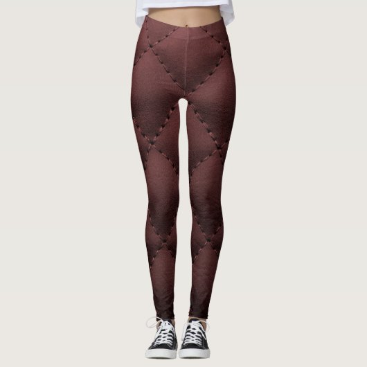 Chic Modern Cool Leather Elegant Leggings (Voorkant)