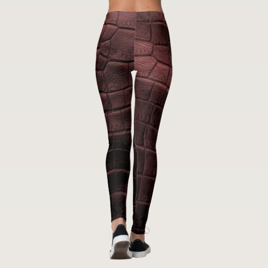 Chic Modern Cool Leather Elegant Leggings (Achterkant)