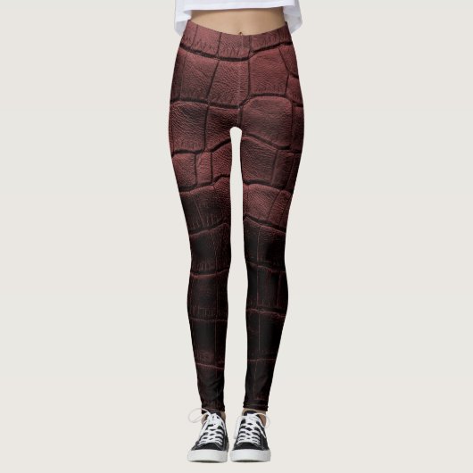 Chic Modern Cool Leather Elegant Leggings (Voorkant)