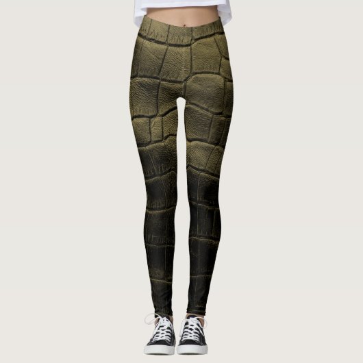 Chic Modern Cool Leather Elegant Leggings (Voorkant)
