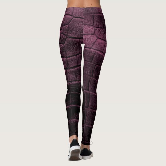 Chic Modern Cool Leather Elegant Leggings (Achterkant)