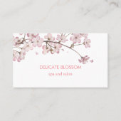 Chic Modern Delicate Blossom Visitekaartje (Voorkant)