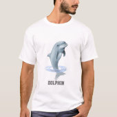 Chic Modern Dolfijn & Tekst T-shirt (Voorkant)