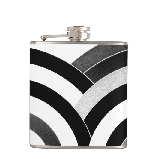 chic modern elegant chevron heupfles (Voorkant)