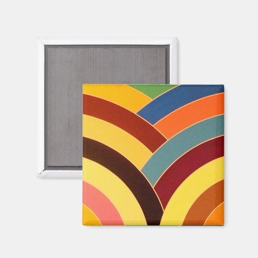 chic modern elegant chevron magneet (Voorkant / Achterkant)