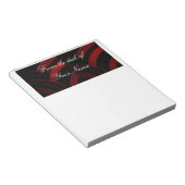 chic modern elegant chevrons notitieblok (Schuin)