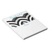 chic modern elegant chevrons notitieblok (Schuin)
