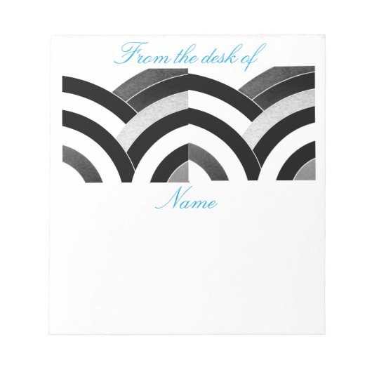 chic modern elegant chevrons notitieblok (Voorkant)