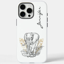 Chic Modern Elephant iPhone iPhone 16 Pro Max Hoesje