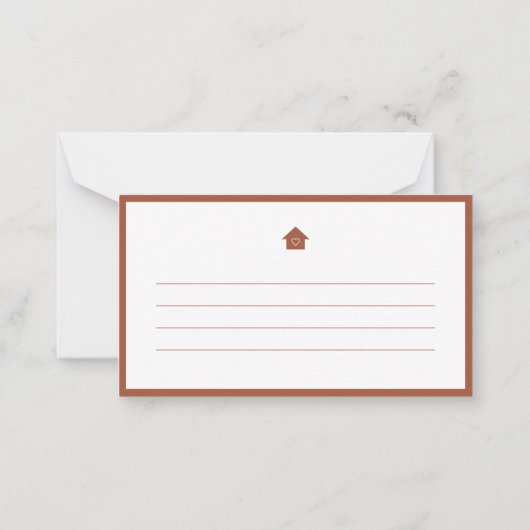 Chic Modern en Fun New Home Aankondiging (Achterkant)