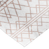 Chic Modern Faux Roos Gold Geometric Triangles Korte Tafelloper (Hoek)