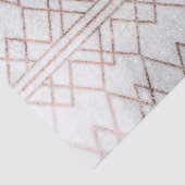 Chic Modern Faux Roos Gold Geometric Triangles Tissuepapier (Detail)