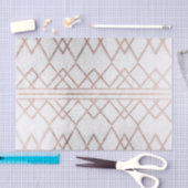 Chic Modern Faux Roos Gold Geometric Triangles Tissuepapier (Craft)