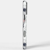 Chic Modern Floral Botanische Monogrammed iPhone Case-Mate iPhone Case (Achterkant / Rechts)