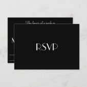 Chic & Modern Gay Tuxedo Wedding RSVP (Voorkant / Achterkant)