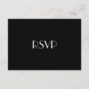 Chic & Modern Gay Tuxedo Wedding RSVP Kaartje