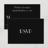 Chic & Modern Gay Tuxedo Wedding RSVP Kaartje (Voorkant / Achterkant)