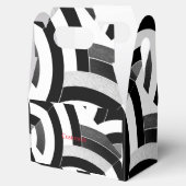 chic modern gesofisticeerde chevrons bedankdoosjes (Geopend)