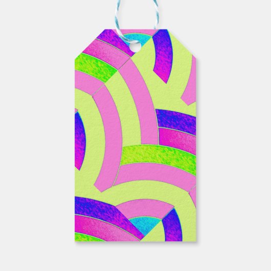 chic modern gesofisticeerde chevrons cadeaulabel (Achterkant)