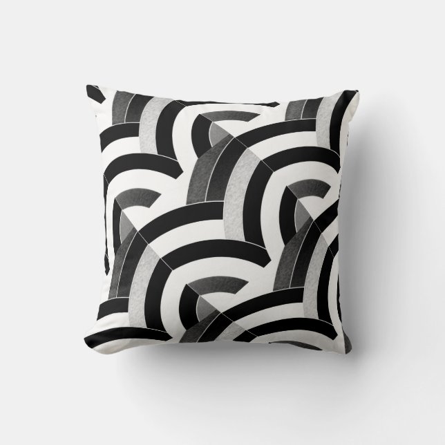 chic modern gesofisticeerde chevrons kussen (Voorkant)
