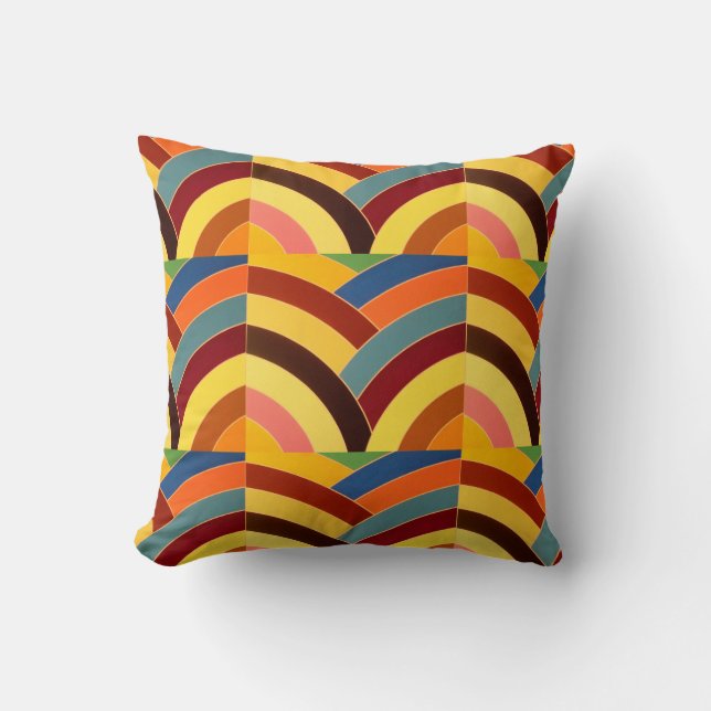 chic modern gesofisticeerde chevrons kussen (Voorkant)