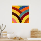 chic modern gesofisticeerde chevrons poster (Keuken)