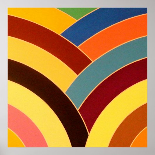 chic modern gesofisticeerde chevrons poster (Voorkant)