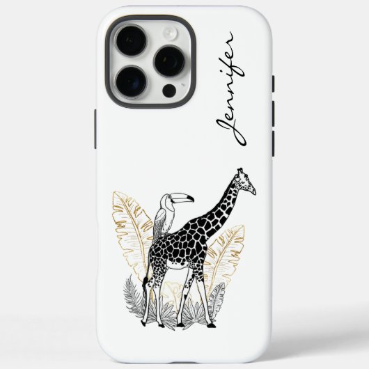 Chic Modern Giraffe iPhone Case-Mate iPhone Case (Achterkant)