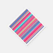 Chic Modern Girly Snoep Stripe Patroon Servet (Hoek)