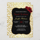 Chic Modern Gold White Leopard Jaguar Cheetah Kaart (Voorkant / Achterkant)