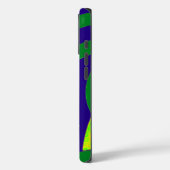 chic modern green/blue chevrons Case-Mate iPhone case (Achterkant / Links)