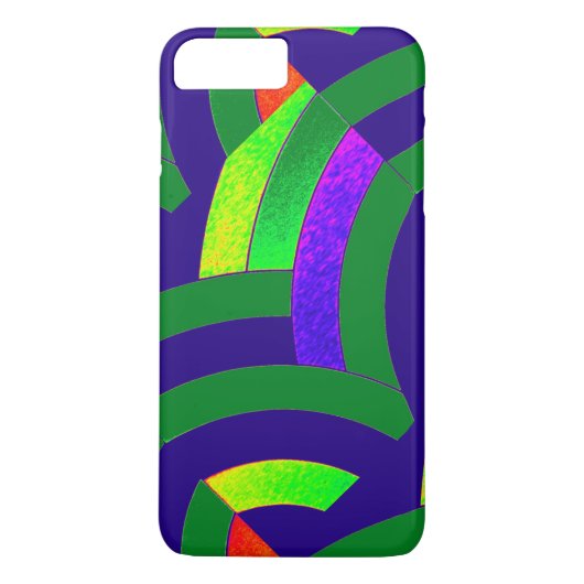 chic modern green/blue chevrons Case-Mate iPhone case (Achterkant)