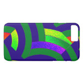 chic modern green/blue chevrons Case-Mate iPhone case (Achterkant (Horizontaal))