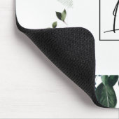 Chic Modern Green Leafy Tropical Foliage Fern Logo Muismat (Hoek)