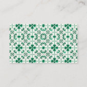 Chic Modern Groen St. Patrick's Day Baby shower Informatiekaartje (Achterkant)