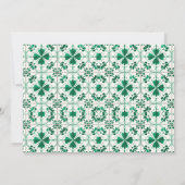 Chic Modern Groen St. Patrick's Day Baby shower Kaart (Achterkant)