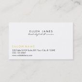 chic modern haar stylist haarstylist strepen visitekaartje (Achterkant)