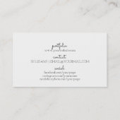 chic modern hair stylist waterverf paars grunge visitekaartje (Achterkant)