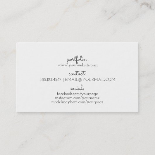 chic modern hair stylist waterverf paars grunge visitekaartje (Achterkant)