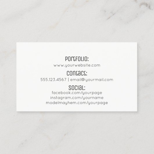 chic modern hair stylist waterverf roze grunge visitekaartje (Achterkant)