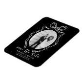 Chic Modern Hand Getrokken Boog Trouwen Save the D Magneet (Linkerzijde)